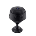 Wireless Mini Home Security Camera Black ABS