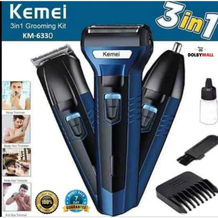 High Quality 3 In 1 Electric Foil Shaver Rechargeable Cordless Hair Clipper Beard Nose Hair Trimmer Razor Grooming Kit